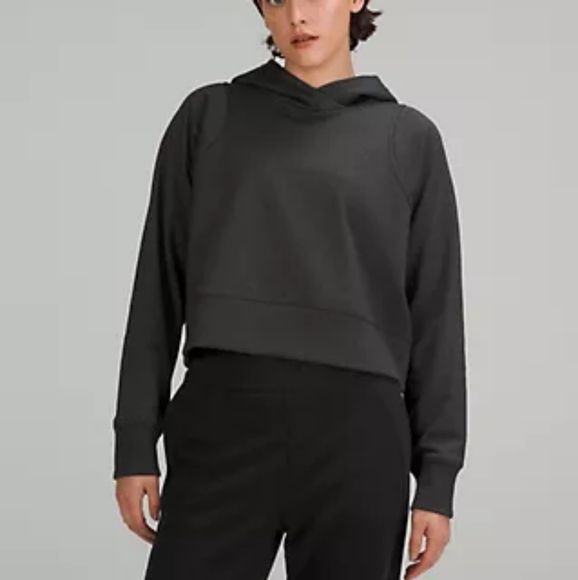 Lululemon Loungeful cropped Hoodie Sparkle black - Picture 3 of 13